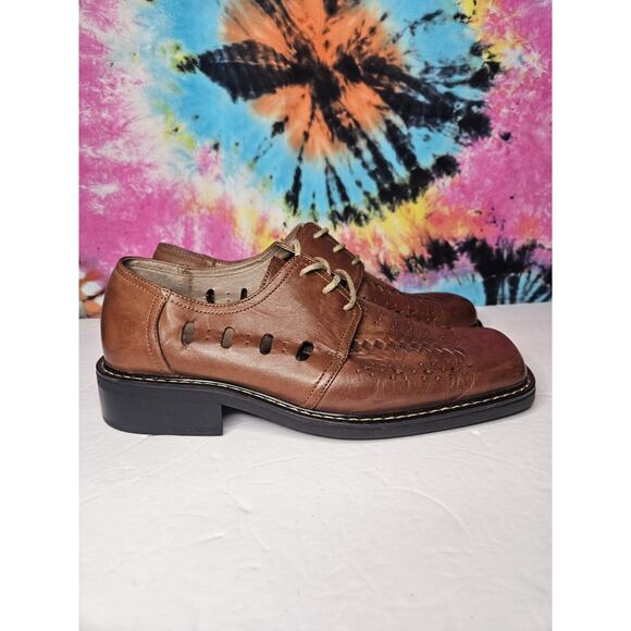 DONATO MARRONE Dibang Men's Shoes Brown US Size 10.5 Leather Upper Lining/ Sole - Picture 2 of 9